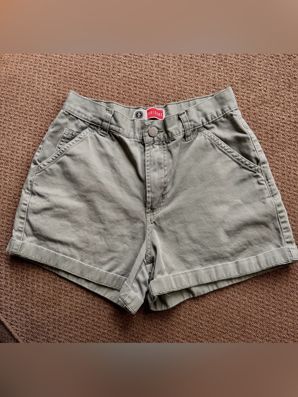 Arizona Sage Green Denim Shorts Size 3 | Pinterest Summer Uniform